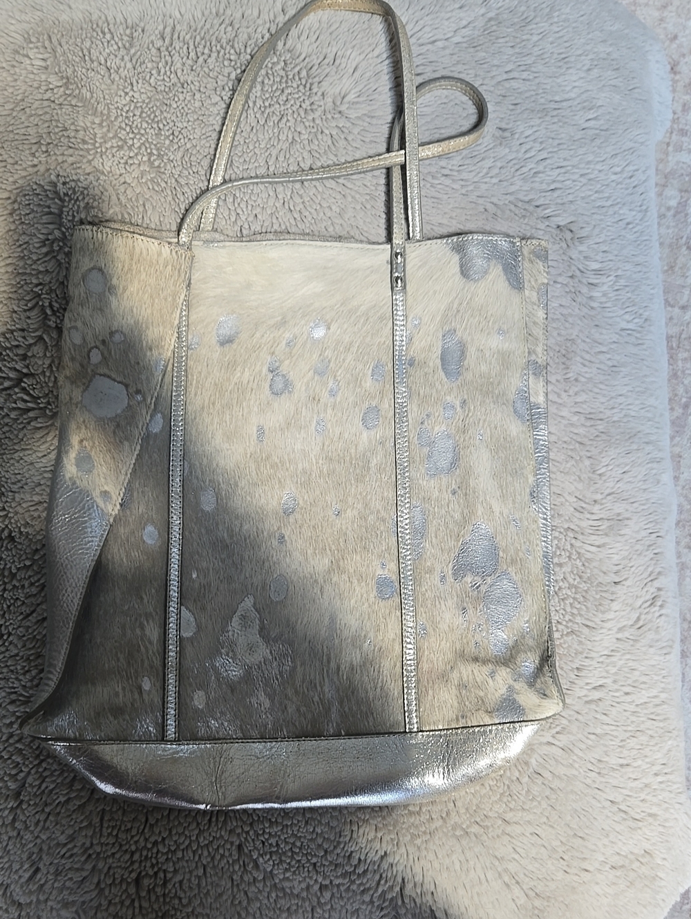 Anthropologie Holding Horses Metallic Silver